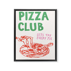 Pizza Club Framed Canvas Print Gallery Image 6