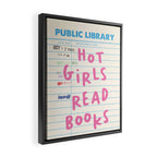 PublIc Library Card Hot Girls Read Books Framed Canvas Print Gallery Image 2