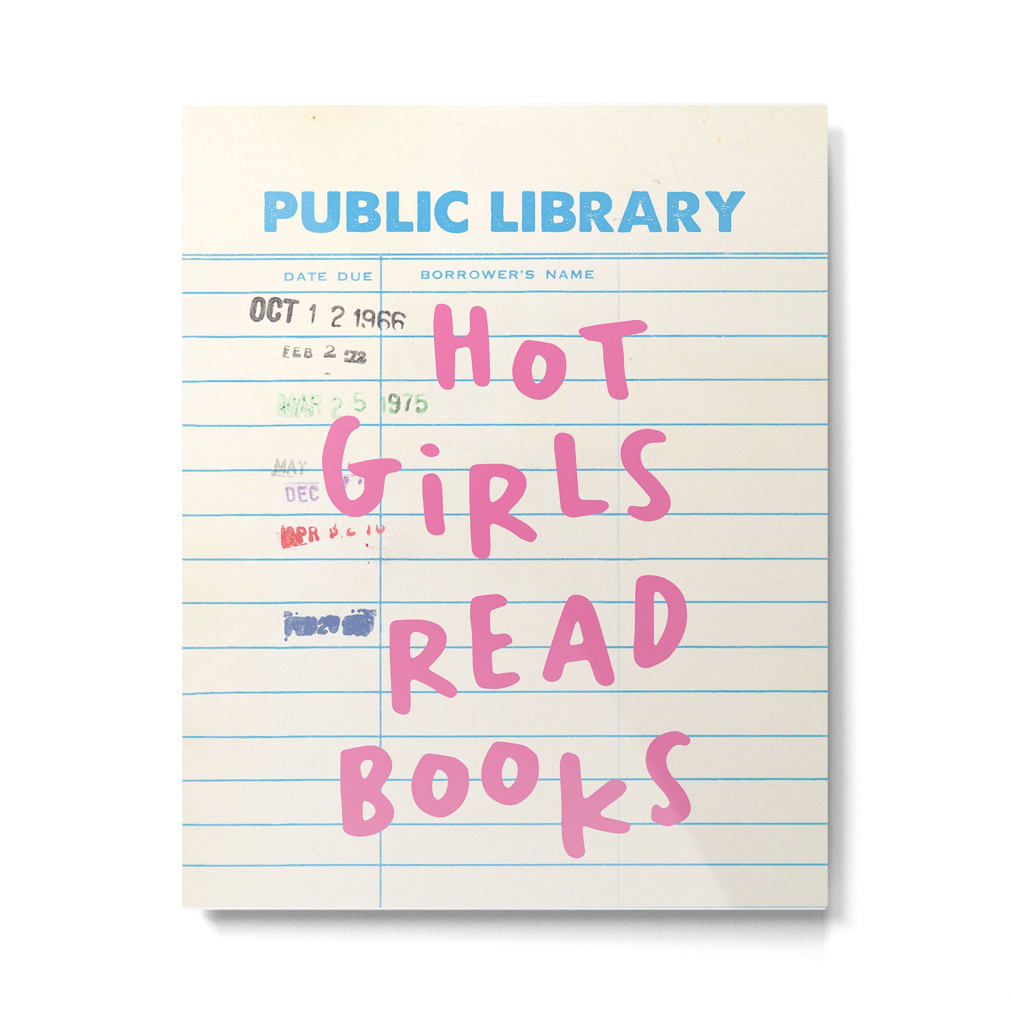PublIc Library Card Hot Girls Read Books Metal Print Gallery Image 4