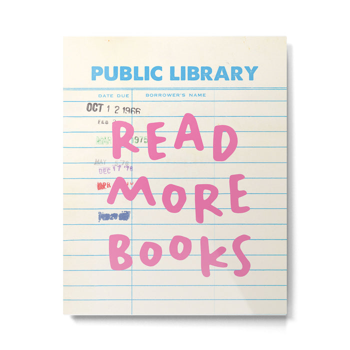 Public Library Read More Books Metal Print Gallery Image 1