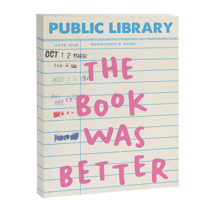 Public Library The Book Was Better Canvas Print Gallery Image 1