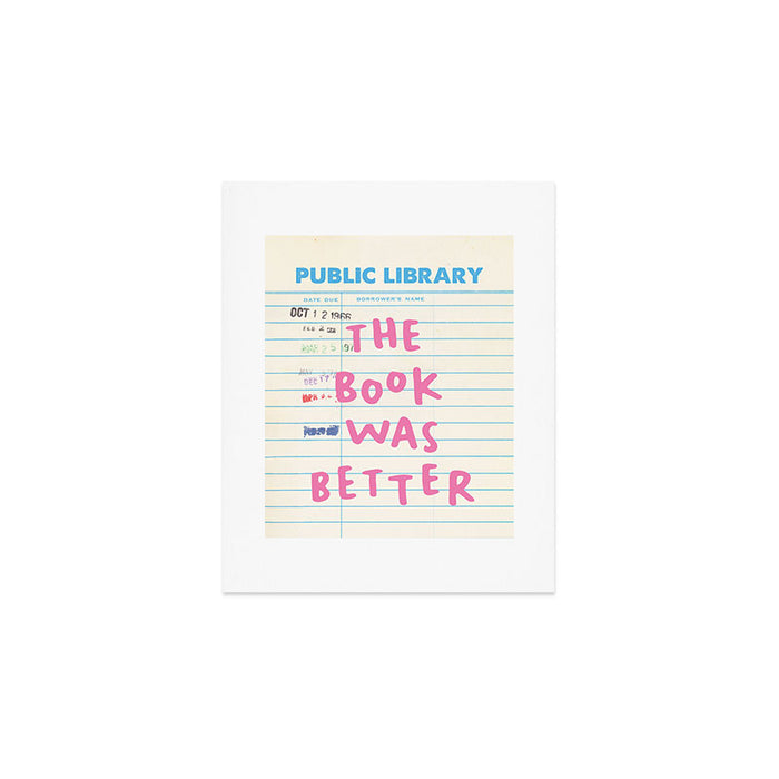 Public Library The Book Was Better Art Print Gallery Image 1