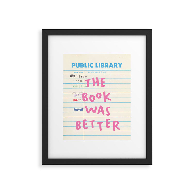 Public Library The Book Was Better Framed Art Print Gallery Image 5
