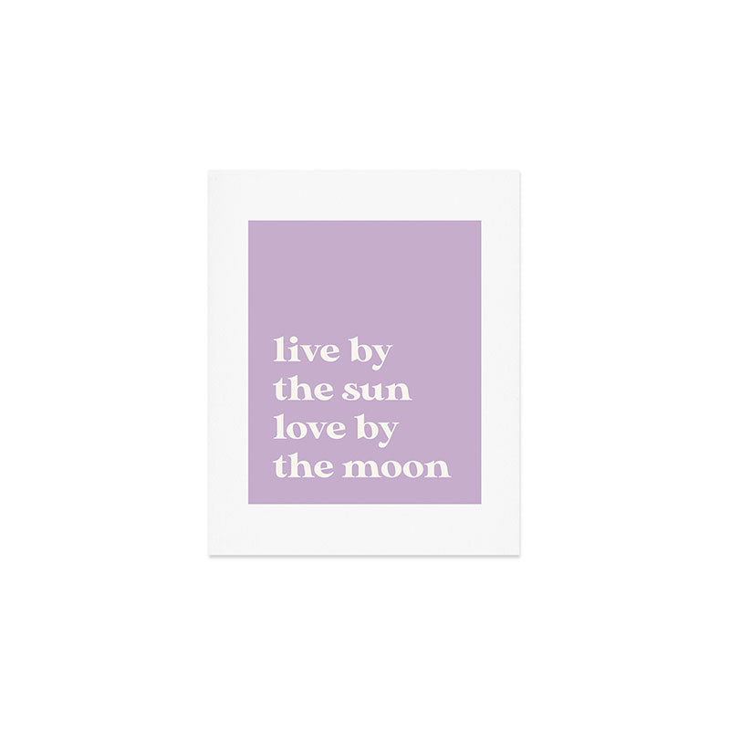 Purple Sun Moon Art Print Gallery Image 1