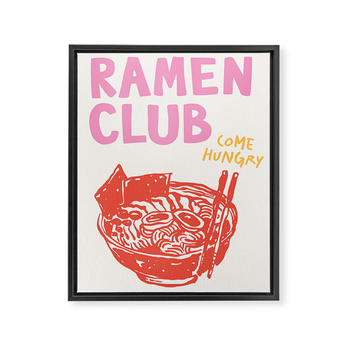 Ramen Club Framed Canvas Print Gallery Image 1