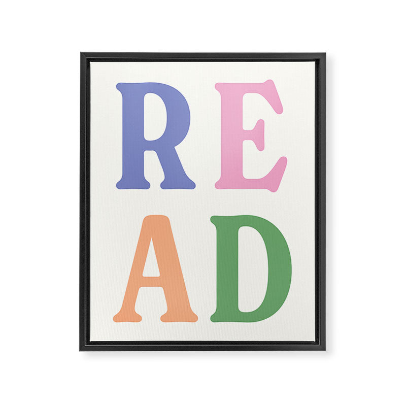 Read Books Framed Canvas Print Gallery Image 6
