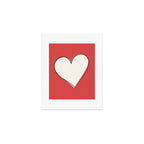 Red Heart Art Print Gallery Image 1