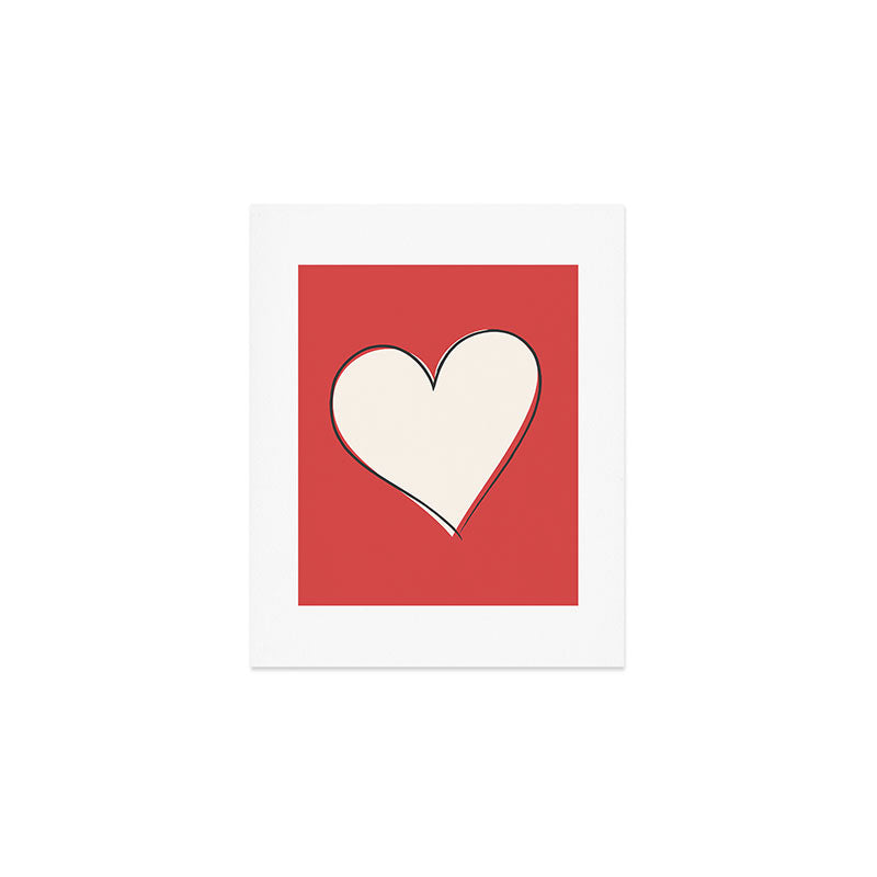 Red Heart Art Print Gallery Image 1