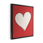 Red Heart Framed Canvas Print Gallery Image 2