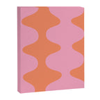 Retro Abstract Orange Pink Canvas Print Gallery Image 6