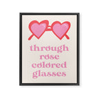 Rose Glasses Framed Canvas Print Gallery Image 6