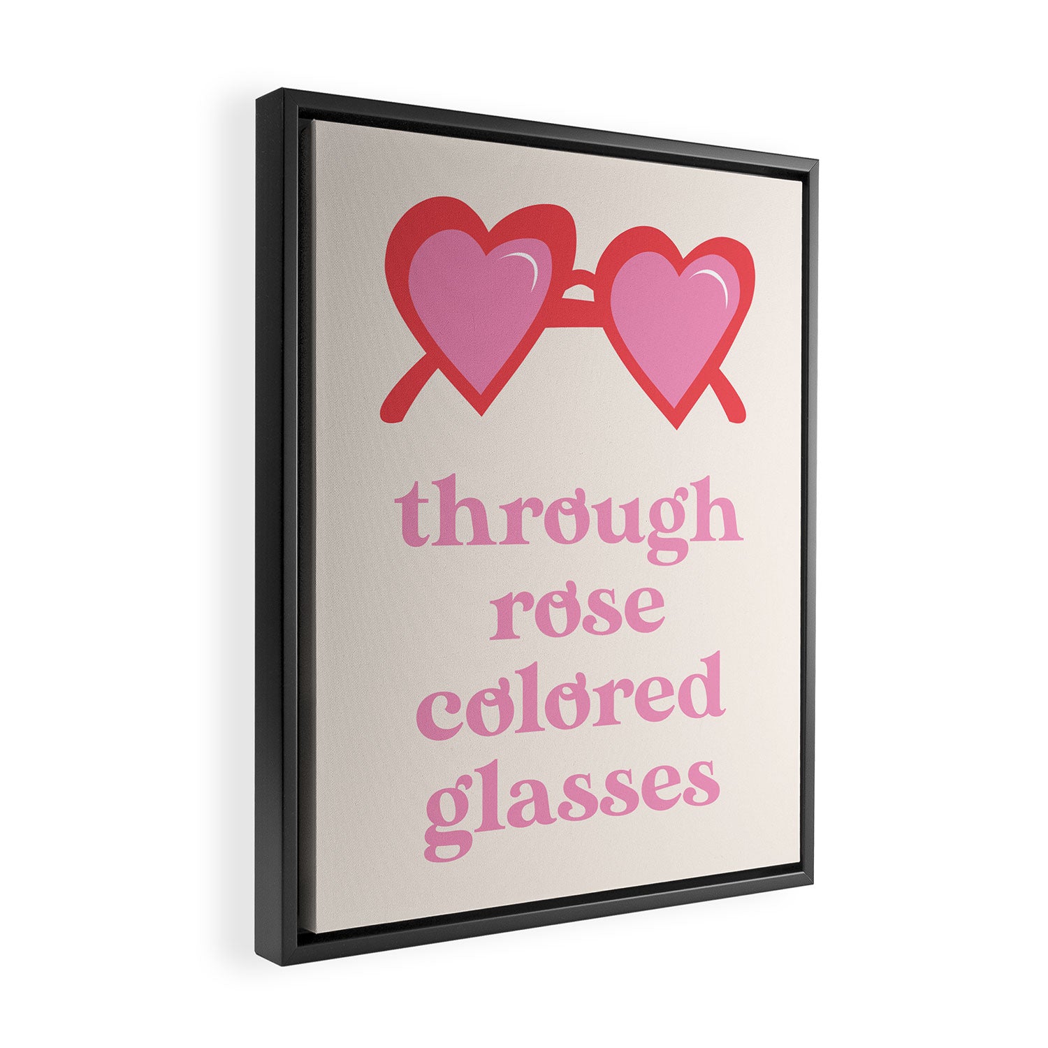 Rose Glasses Framed Canvas Print Gallery Image 2