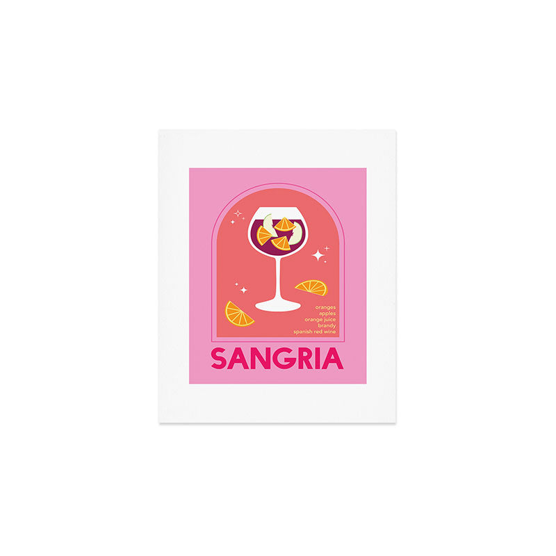 Sangria Cocktail Art Print Gallery Image 1