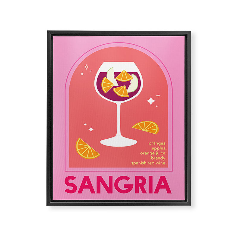 Sangria Cocktail Framed Canvas Print Gallery Image 6
