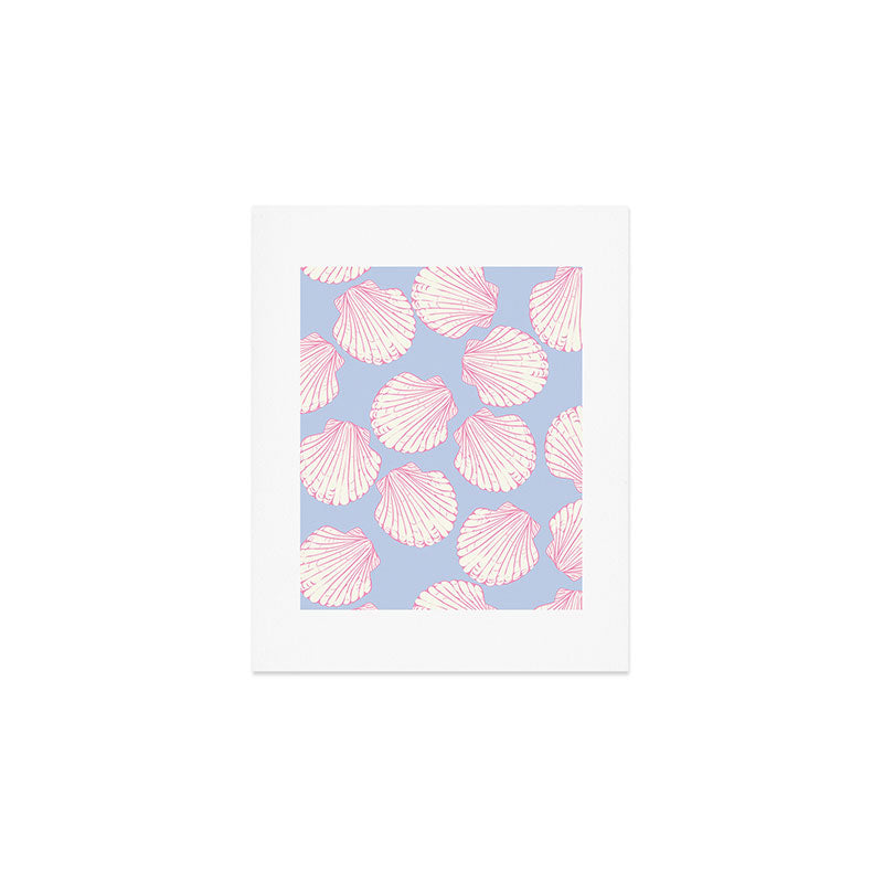 Seashell Pattern Art Print Gallery Image 1