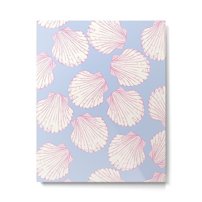 Seashell Pattern Metal Print Gallery Image 1