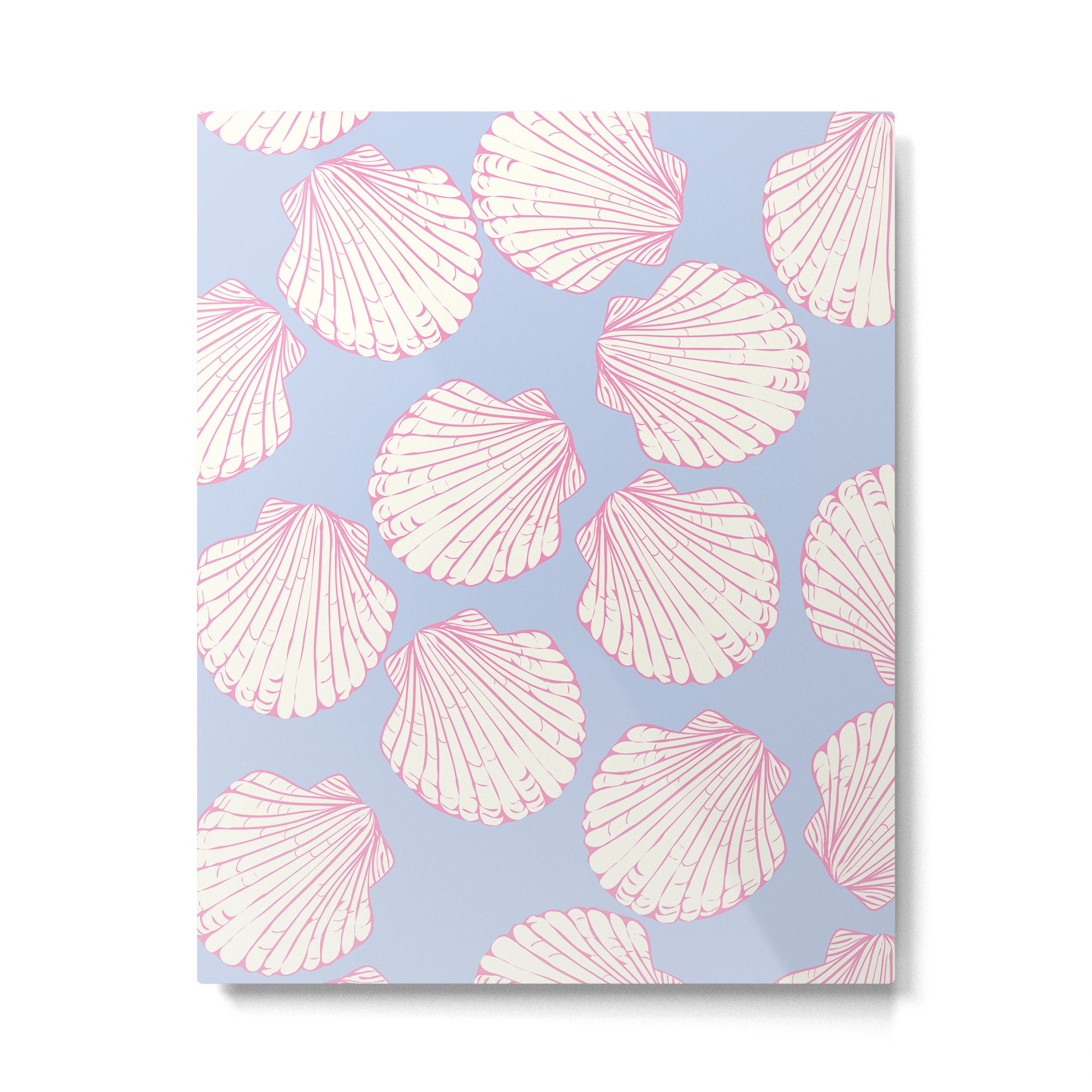Seashell Pattern Metal Print Gallery Image 4