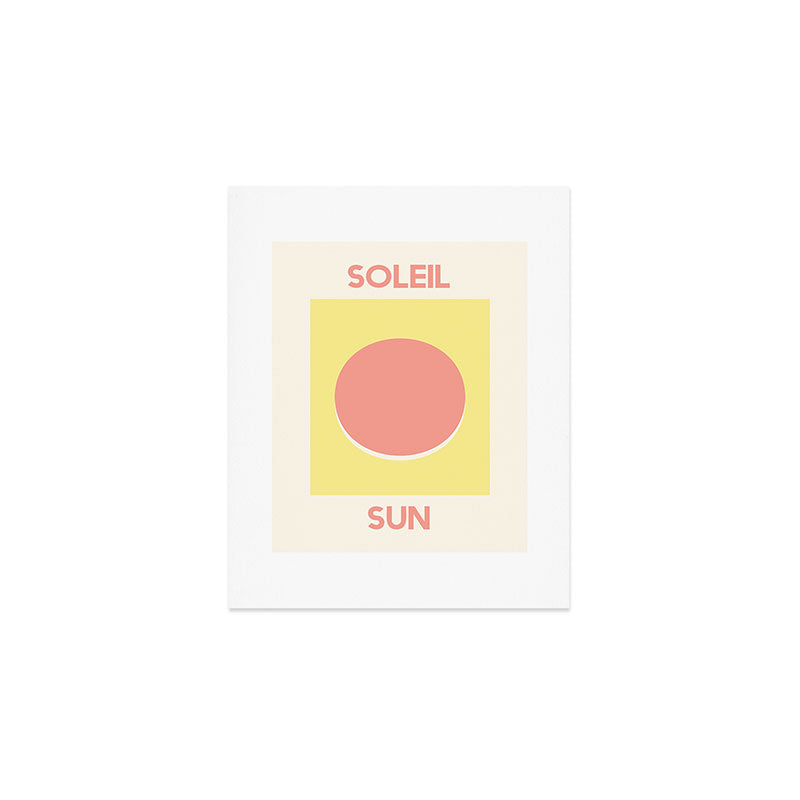 Soleil Orange Sun Art Print Gallery Image 1
