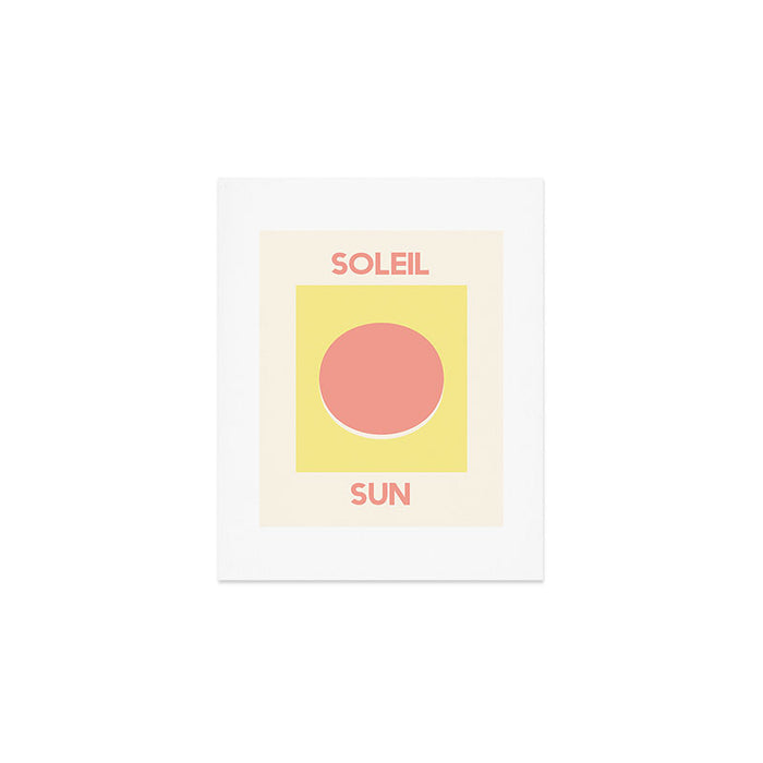 Soleil Orange Sun Art Print Gallery Image 1