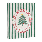 Striped Christmas Tree Frame Canvas Print Gallery Image 6