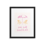 Sun Salt Sand Sea Framed Art Print Gallery Image 5