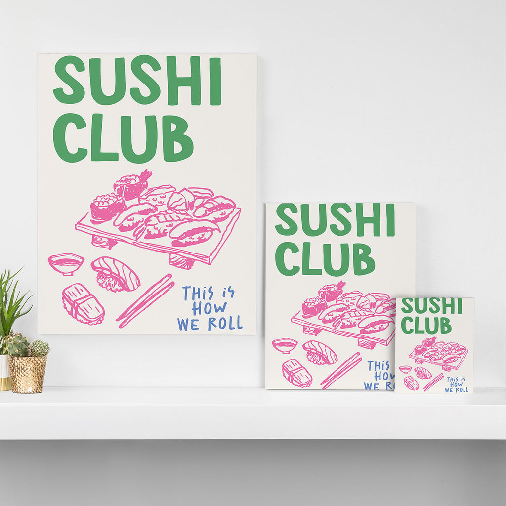 Sushi Club Canvas Print Gallery Image 3