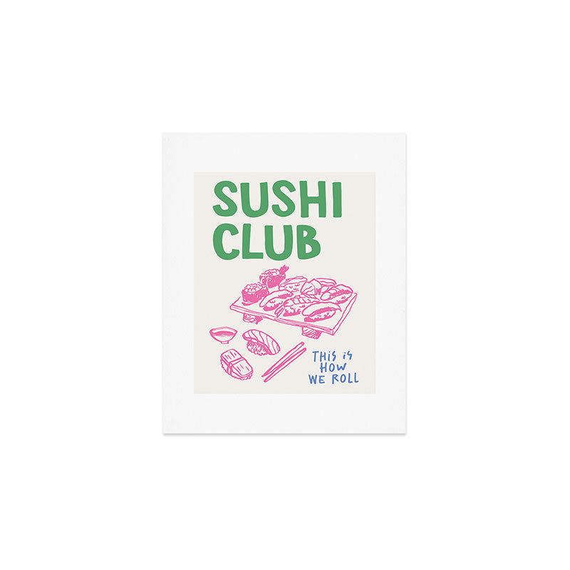 Sushi Club Art Print Gallery Image 1