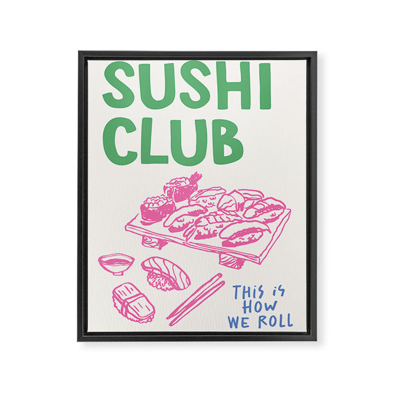Sushi Club Framed Canvas Print Gallery Image 6