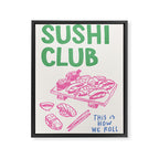 Sushi Club Framed Canvas Print Gallery Image 6