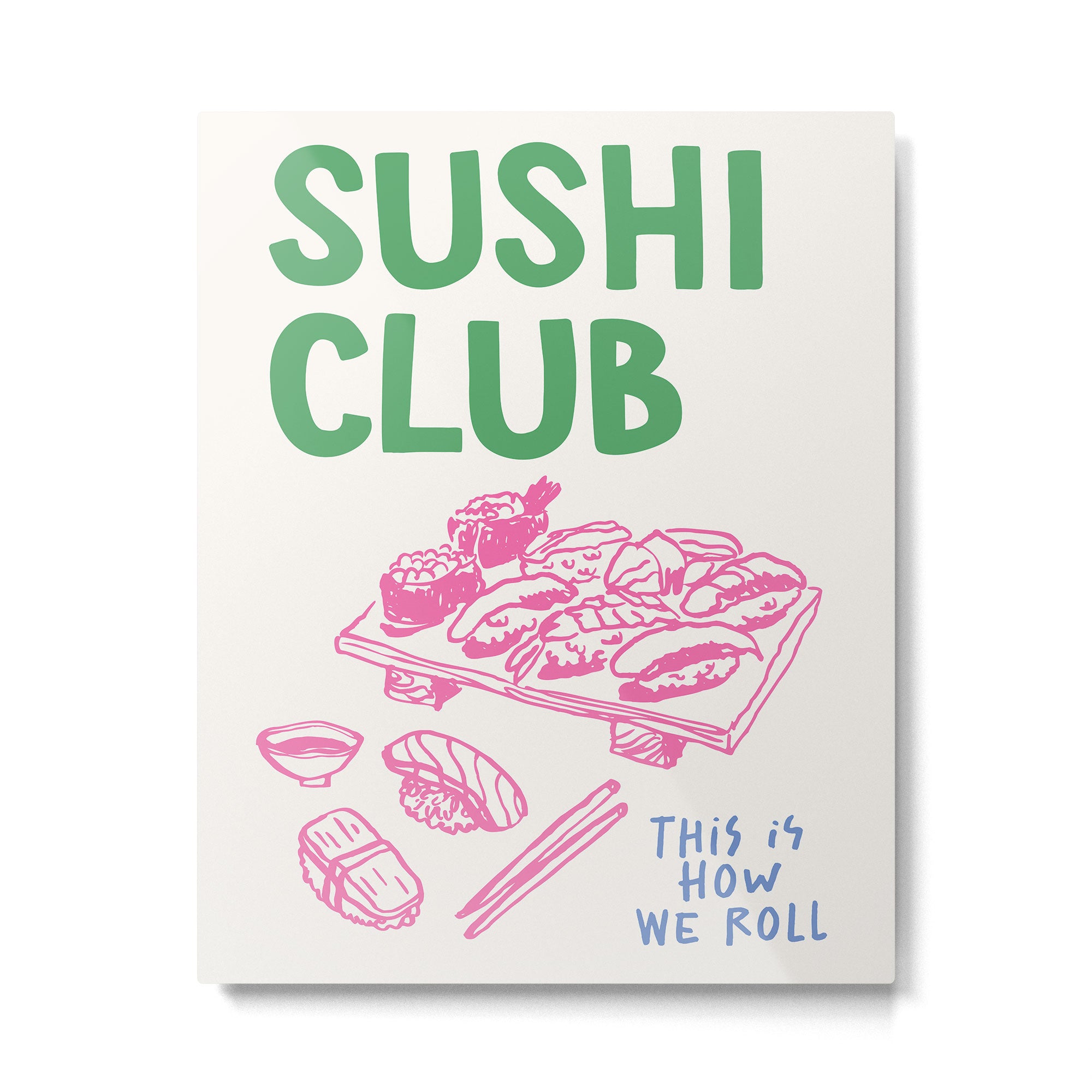 Sushi Club Metal Print Gallery Image 4