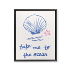 Take Me to the Ocean Framed Canvas Print Gallery Image 6