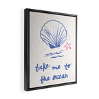 Take Me to the Ocean Framed Canvas Print Gallery Image 2