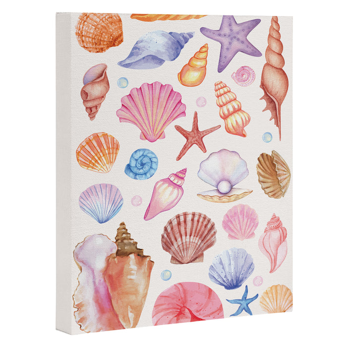 Watercolor Seashells Canvas Print Gallery Image 1