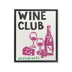 Wine Club Framed Canvas Print Gallery Image 6