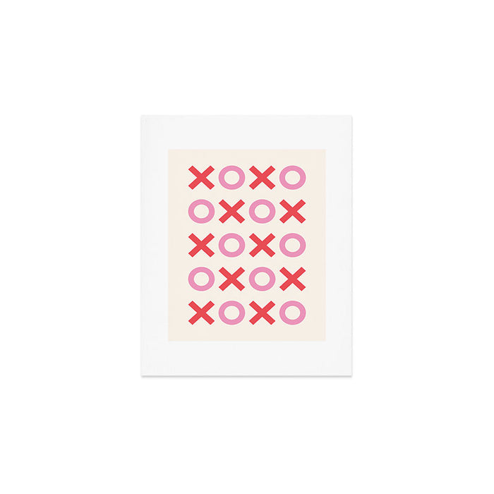 XOXO Pink Red Art Print Gallery Image 1