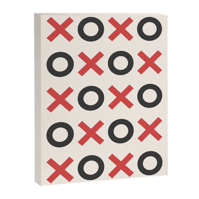 XOXO Red Black Canvas Print Gallery Image 1