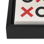 XOXO Red Black Framed Canvas Print Gallery Image 3