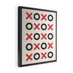 XOXO Red Black Framed Canvas Print Gallery Image 2