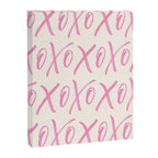 XOXO Script Pink Canvas Print Gallery Image 6