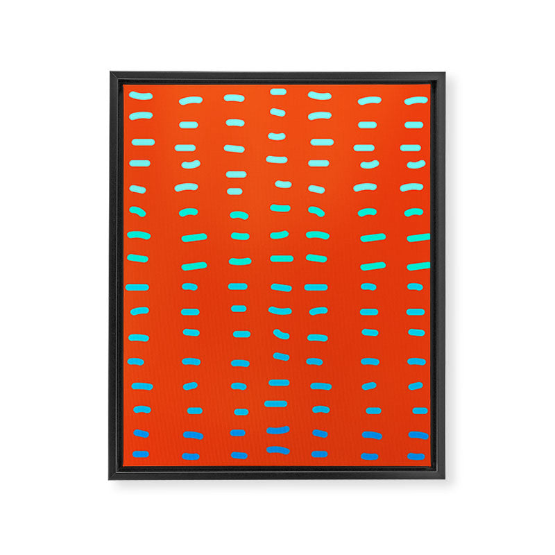 Fiesta at Festival - Orange Framed Canvas Print Gallery Image 6