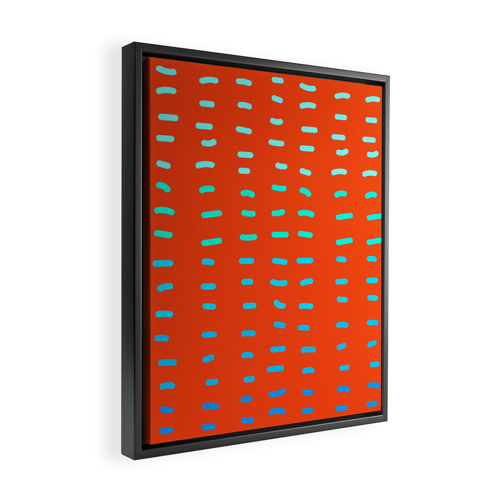 Fiesta at Festival - Orange Framed Canvas Print Gallery Image 2