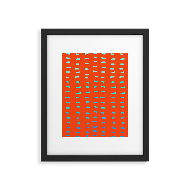Fiesta at Festival - Orange Framed Art Print Gallery Image 5