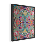 Mandala - Turquoise Boho Framed Canvas Print Gallery Image 2