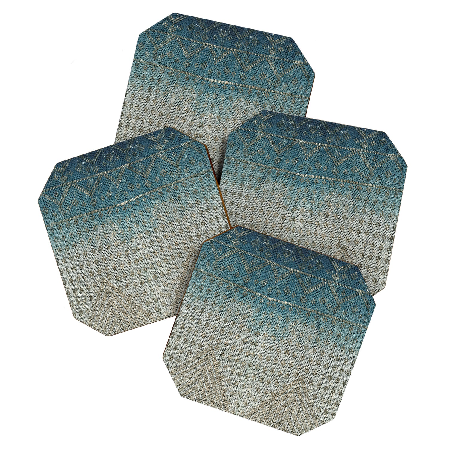 Faded Indigo Assuit Coaster Gallery Image 1