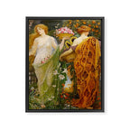 A Masque of Four Seasons by Walter Crane Framed Canvas Print Gallery Image 6