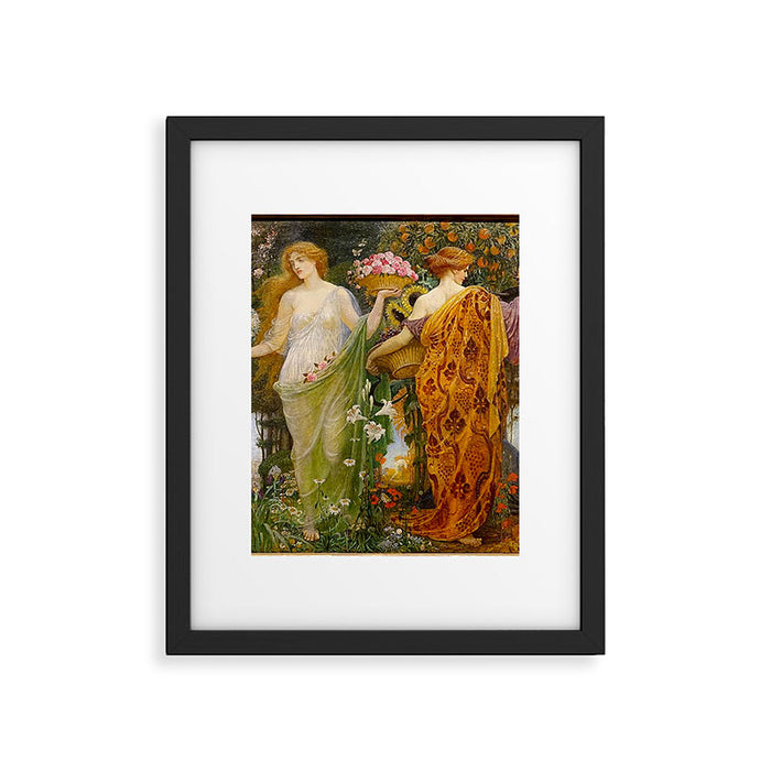 A Masque of Four Seasons by Walter Crane Framed Art Print Gallery Image 1