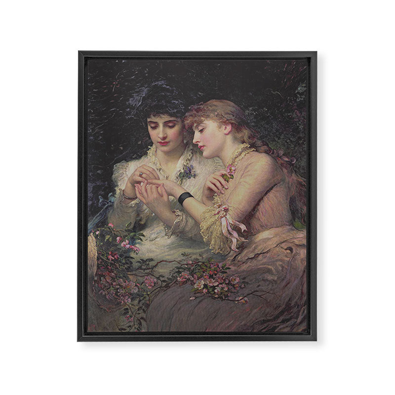 A Thorn Amidst Roses by James Sant 1887 Framed Canvas Print Gallery Image 6