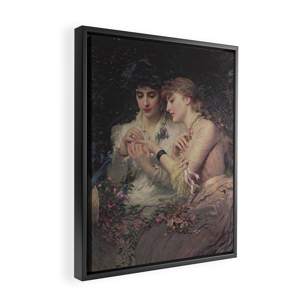 A Thorn Amidst Roses by James Sant 1887 Framed Canvas Print Gallery Image 2