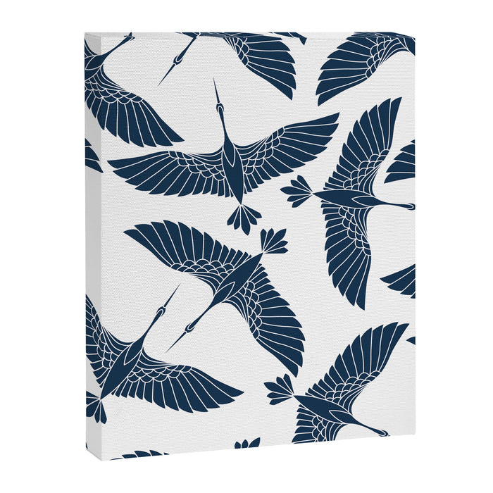 Abstract Japanese Herons Canvas Print Gallery Image 1