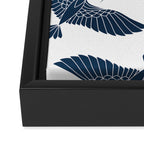Abstract Japanese Herons Framed Canvas Print Gallery Image 3